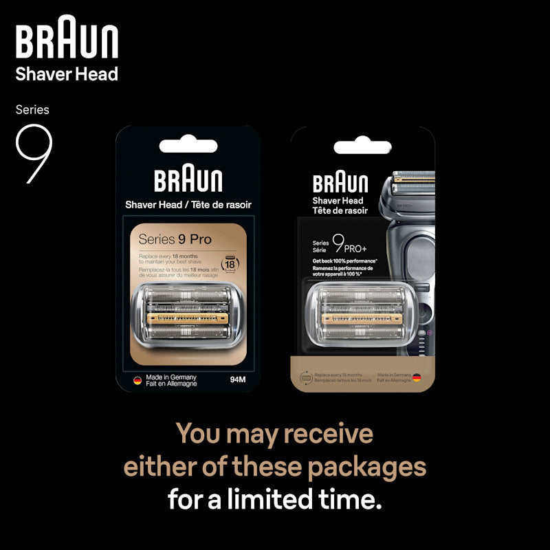 Braun Series 9 Shaver Replacement Head Part 94M Compatible with All Series 9 Electric Shavers