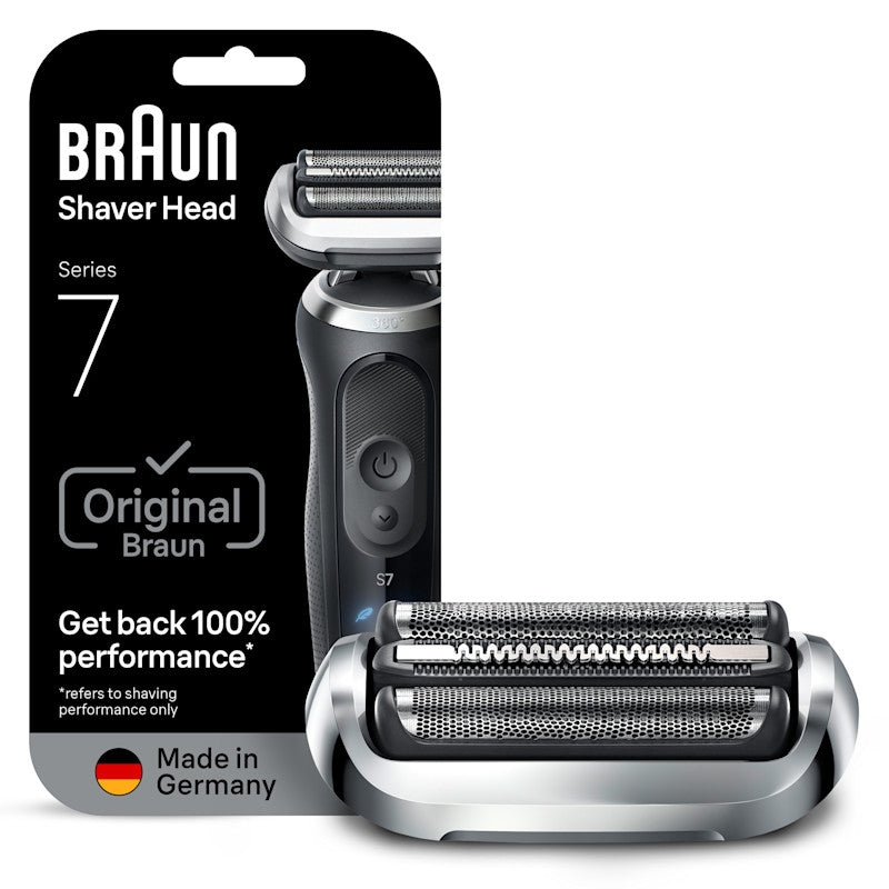 Braun Electric Shaver Head Replacement Part 74s Silver Compatible with Series 7 Electric Razors for Men