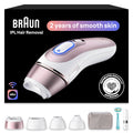 Braun Smart IPL Skin i·Expert Pro 7: At Home Alternative to Laser Hair Removal with 4 Caps Facial Hair Trimmer and Leather Pouch IPL7219