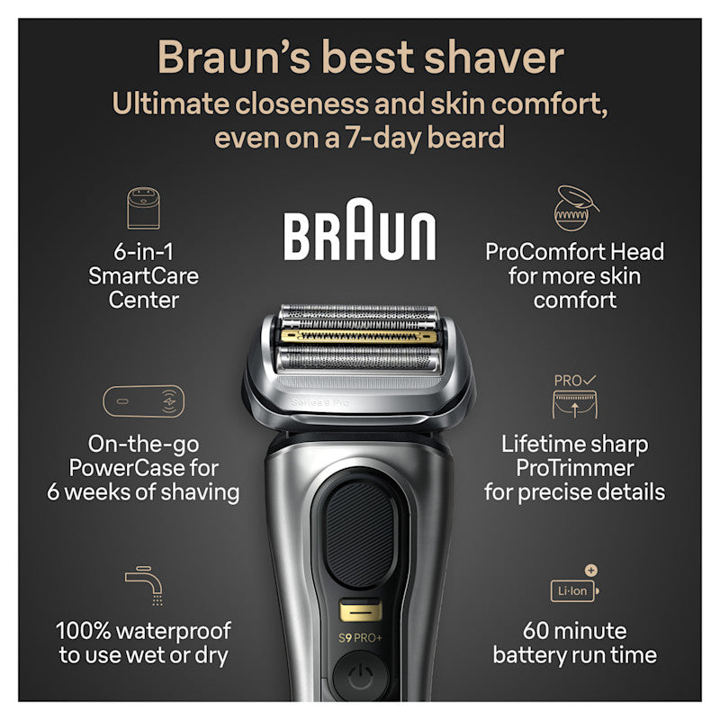 Series 9 PRO+ Electric Shaver with PowerCase 6-in-1 SmartCare Center ProComfort Head 9599cc