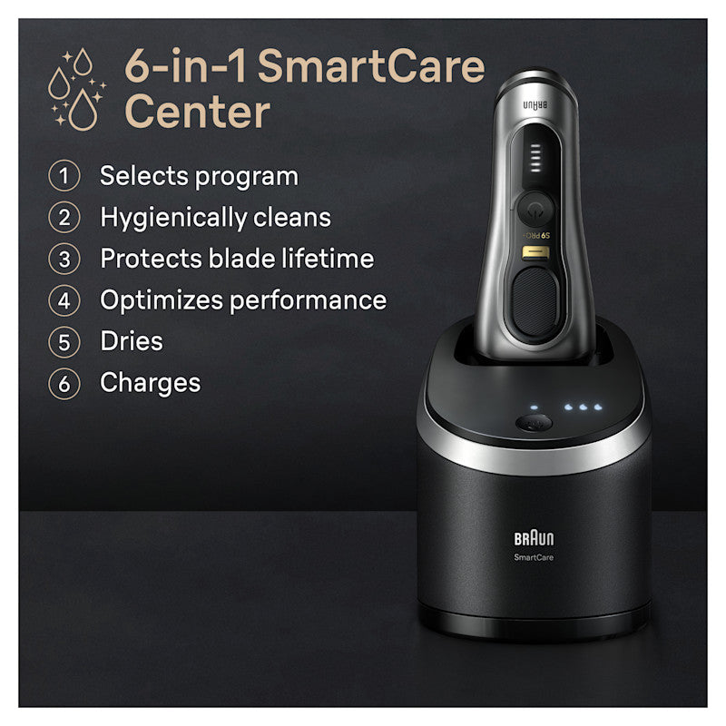 Series 9 PRO+ Electric Shaver with6-in-1 SmartCare Center ProComfort Head 9597cc