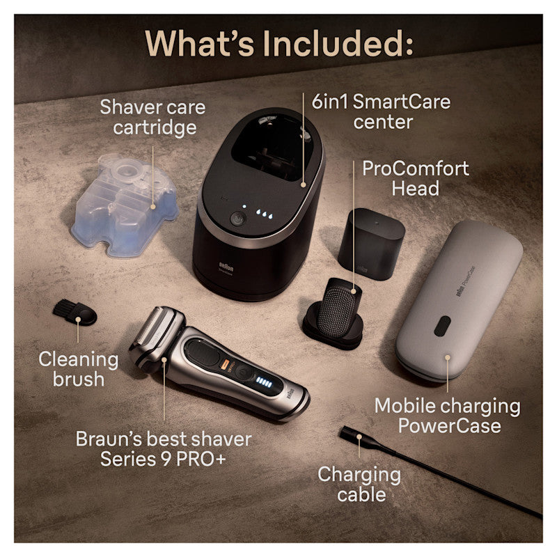 Series 9 PRO+ Electric Shaver with PowerCase 6-in-1 SmartCare Center ProComfort Head 9599cc
