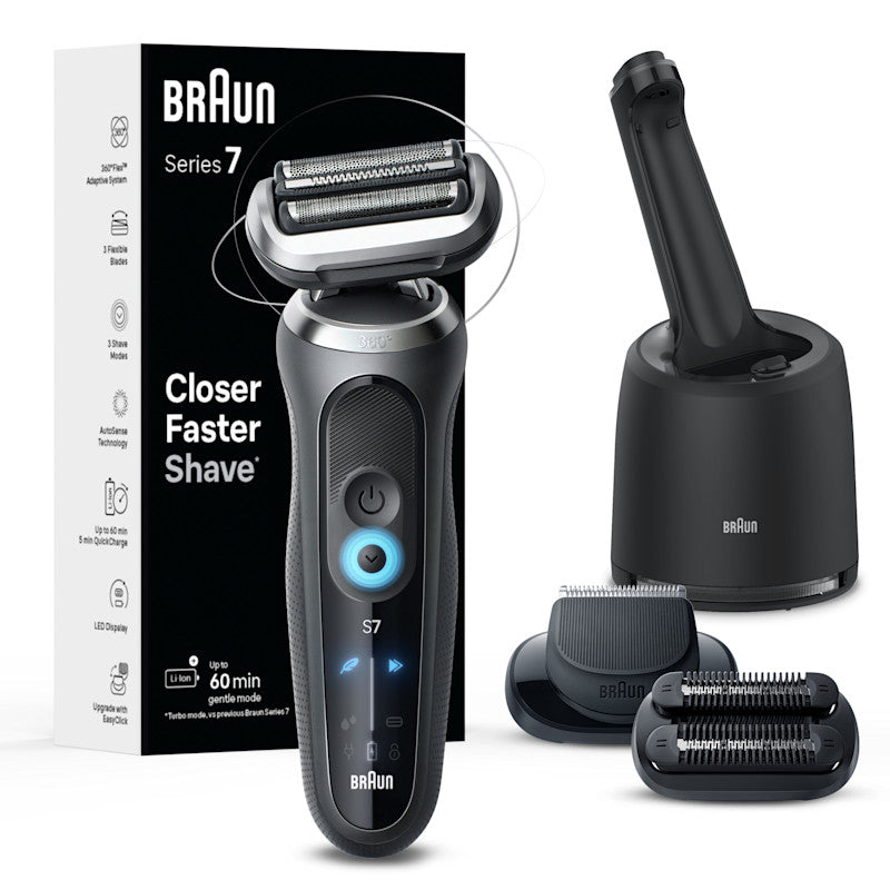 Electric Shaver with Beard and Stubble Trimmer Series 7 7085cc