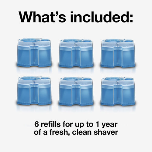 Braun Clean & Renew Refill Cartridges 6 Pack