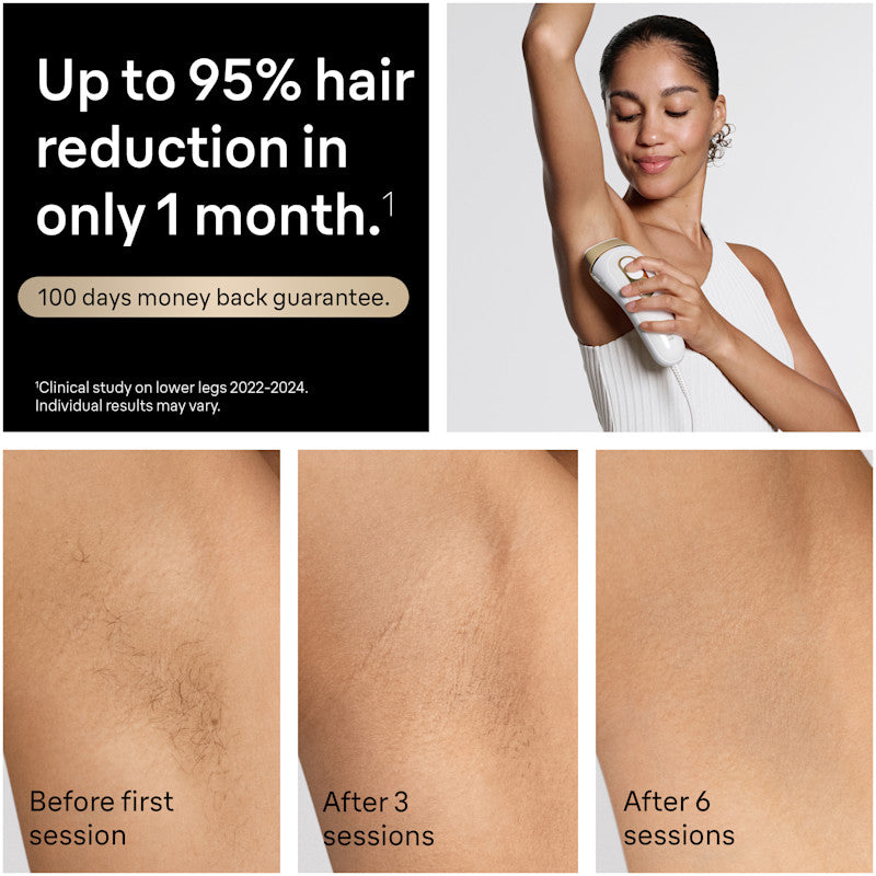 Braun Silk·expert Pro 5 IPL: Alternative to Laser Hair Removal with 2 Caps and Leather Pouch PL5157