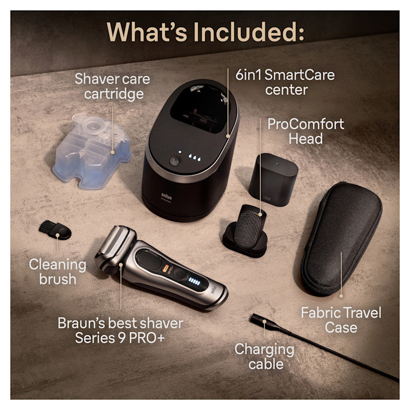 Series 9 PRO+ Electric Shaver with6-in-1 SmartCare Center ProComfort Head 9597cc
