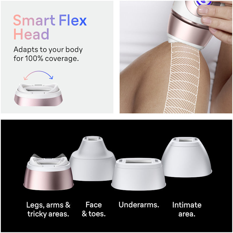 Braun Skin i·expert Smart IPL: At Home Alternative to Laser Hair Removal with 4 Caps and Vanity Case PL7387