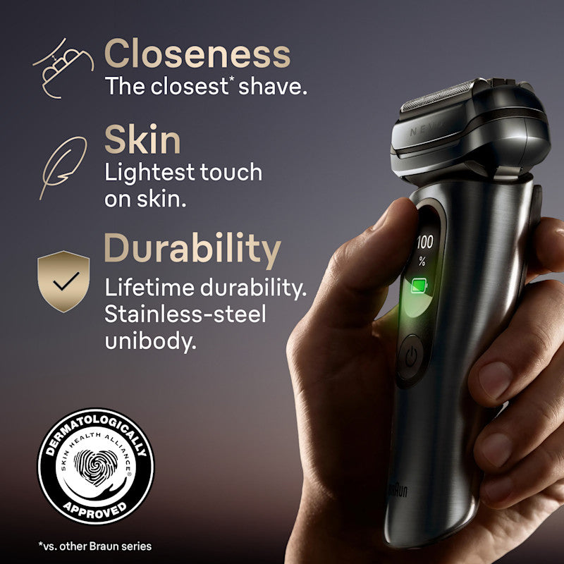 Braun NEVO 11000c Silver Men's Electric Shaver with World's 1st AeroTouch Tech
